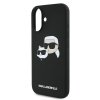 Karl Lagerfeld KLHMP16SSKCHPPLK iPhone 16 6.1 czarny/black hardcase Silicone Double Heads Print MagSafe